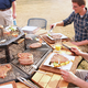 Illustration for article titled Everyones the Grillmaster At this BBQ Picnic Table